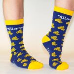 Custom socks showcasing colorful and unique personalized designs